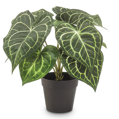 Anthurium Bush - Potted - Artificial