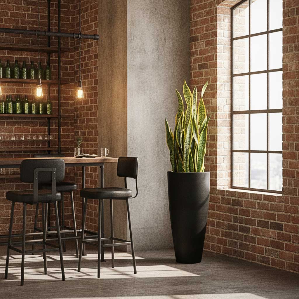 Dax Natural Tall Planter - Large Plant Display