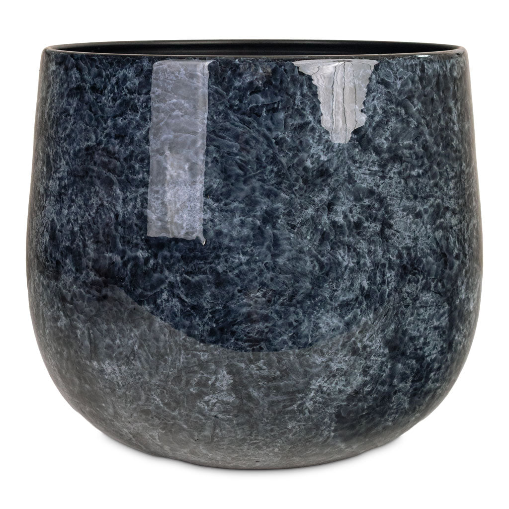 Emmie Metal Plant Pot - Mystic Blue