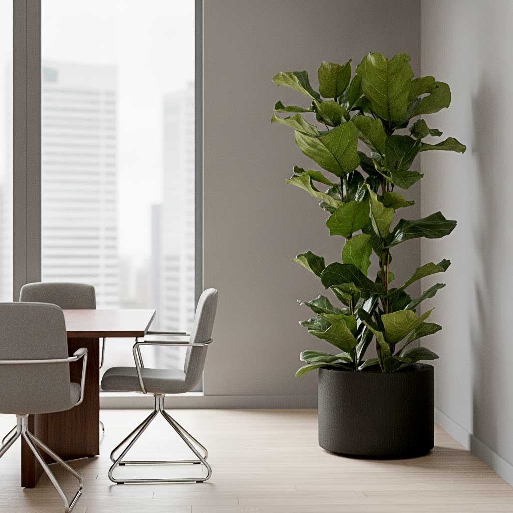Grigio Cylinder Planter - Large Plant Display