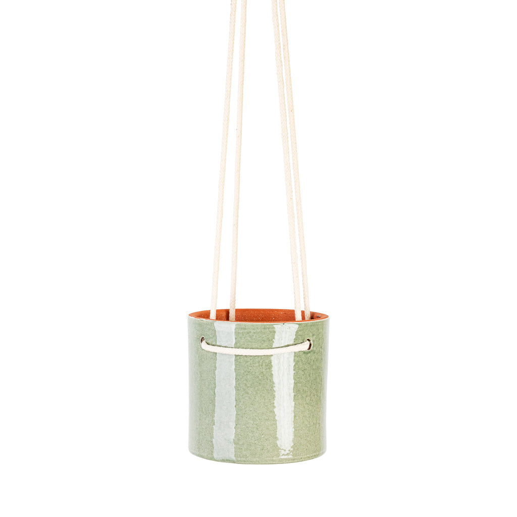 Kai Hanging Plant Pot - Mint