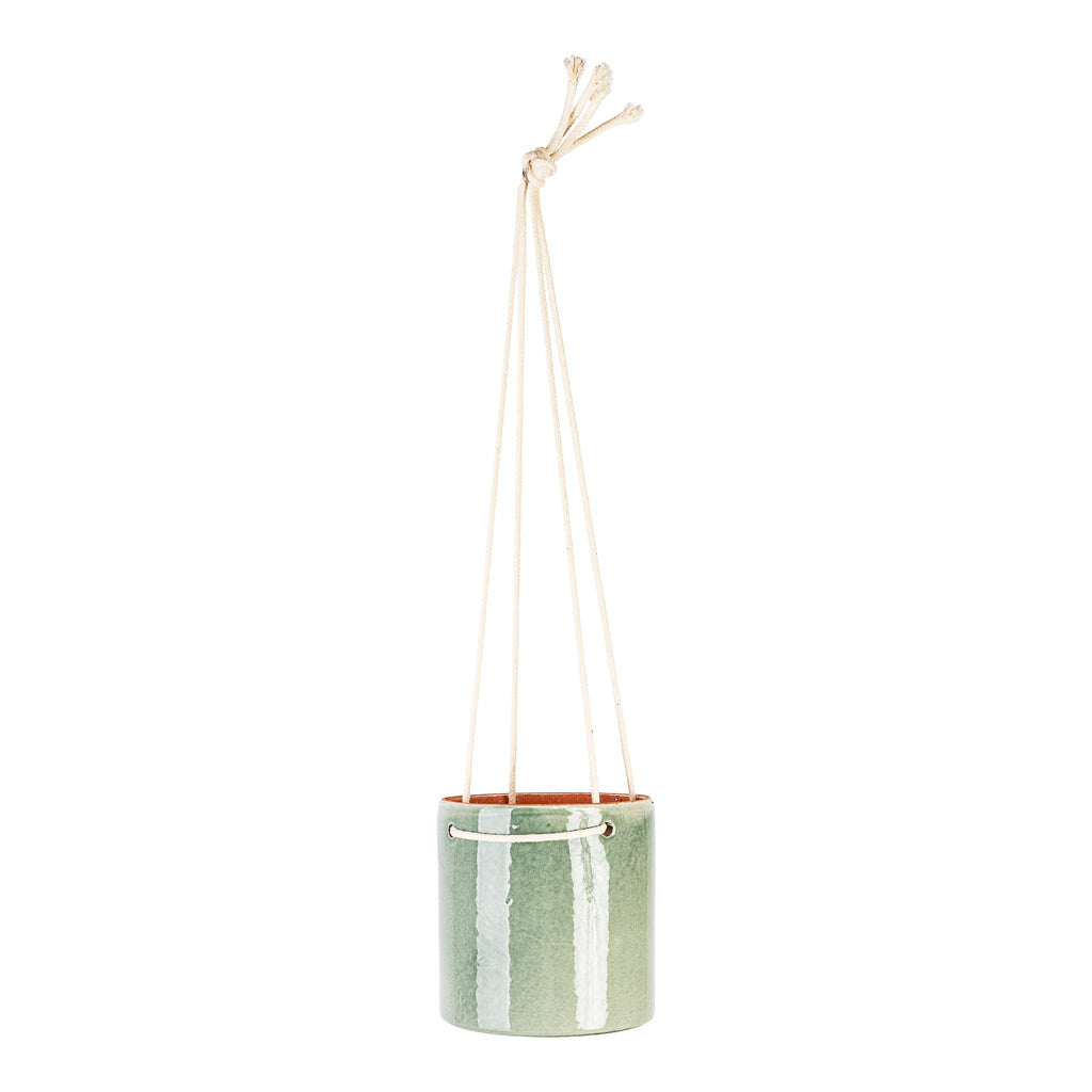 Kai Hanging Plant Pot - Mint