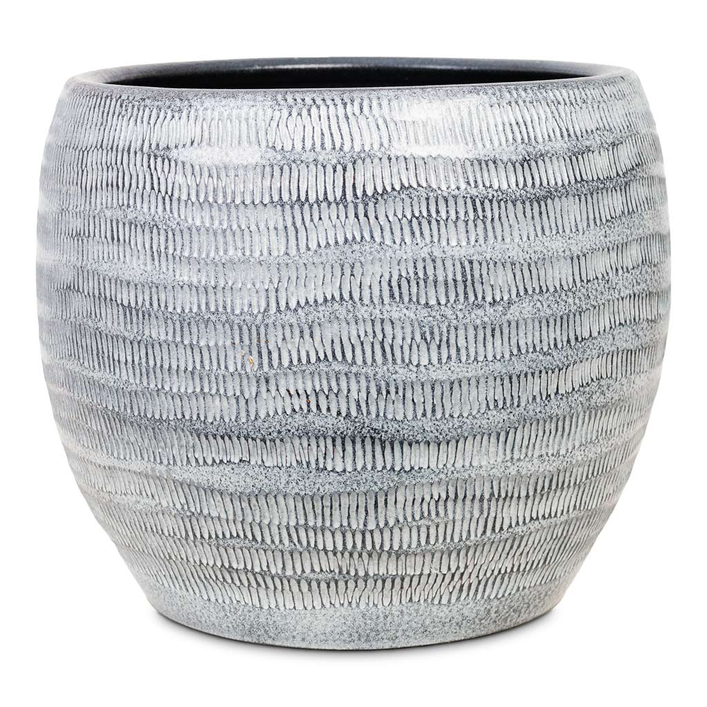 Manuel Plant Pot - Shiny Grey
