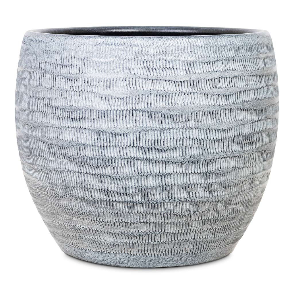 Manuel Plant Pot - Shiny Grey