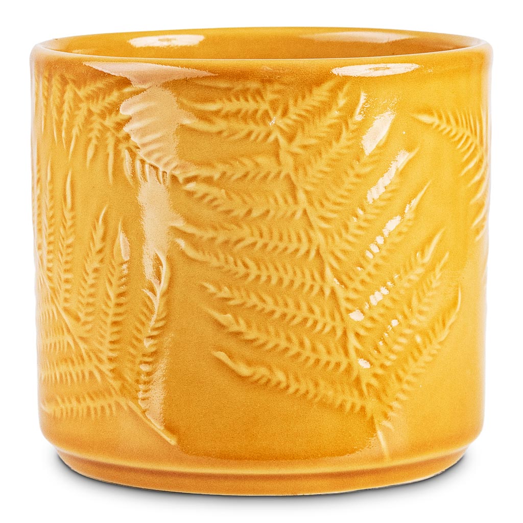 Orla Fern Plant Pot - Mustard