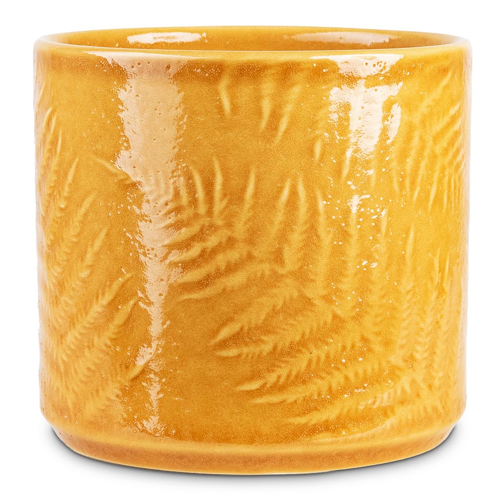 Orla Fern Plant Pot - Mustard