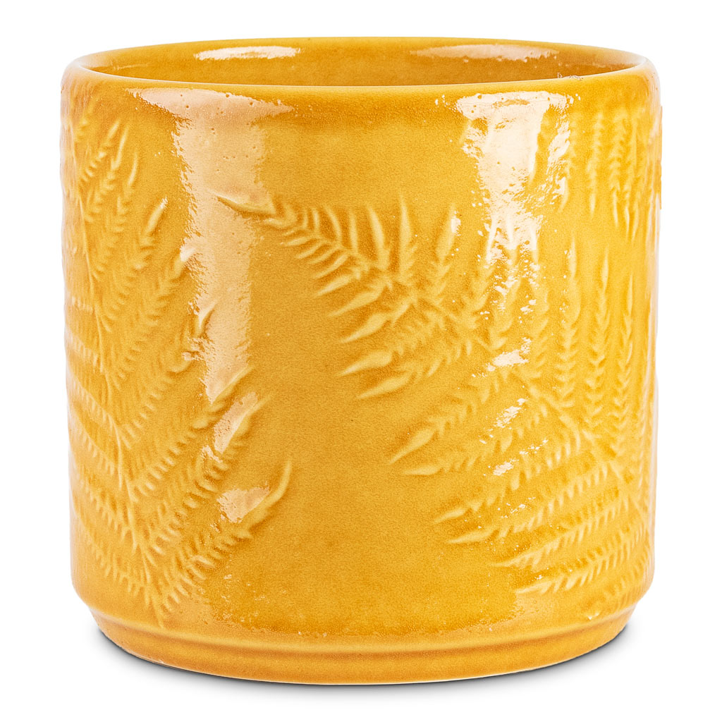 Orla Fern Plant Pot - Mustard