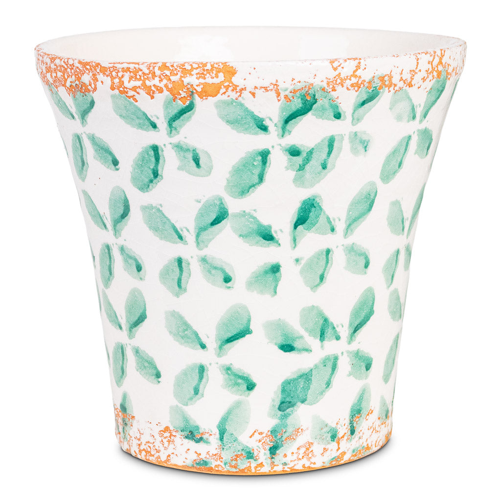 Porto Plant Pot - Green Tile