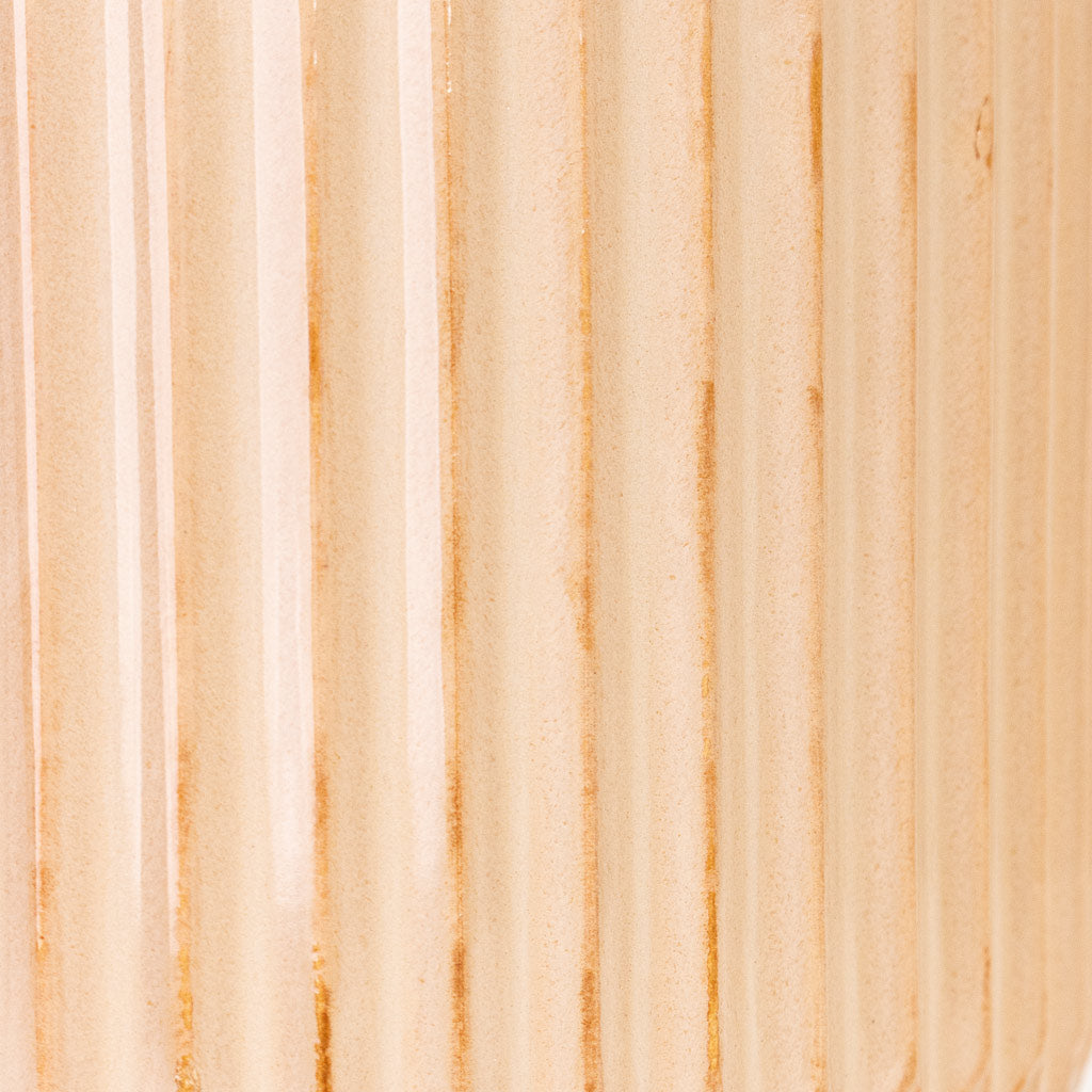 Willow Ribbed Plant Pot - Sepia