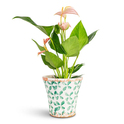 Porto Plant Pot - Green Tile