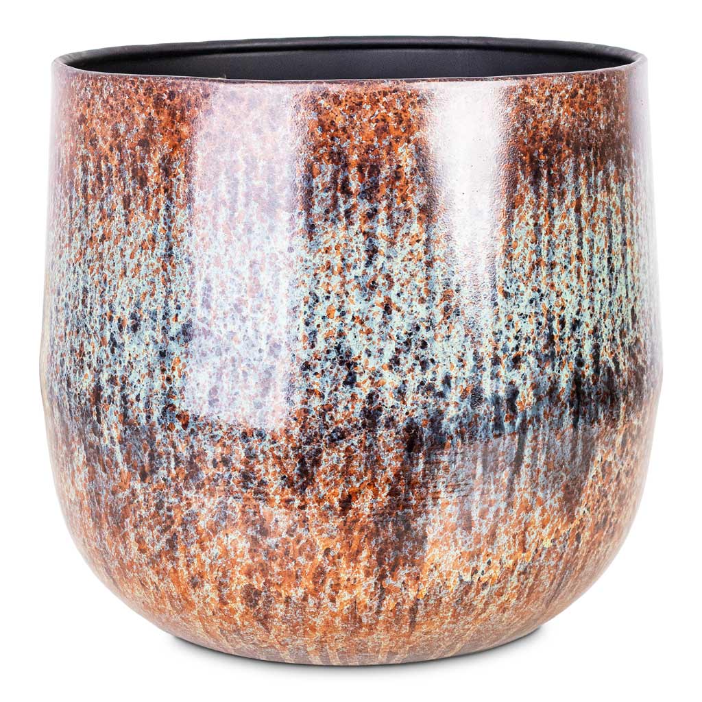 Cilia Metal Plant Pot - Mystic Sepia