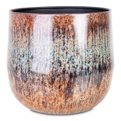 Cilia Metal Plant Pot - Mystic Sepia