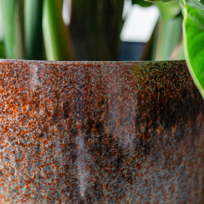 Cilia Metal Plant Pot - Mystic Sepia