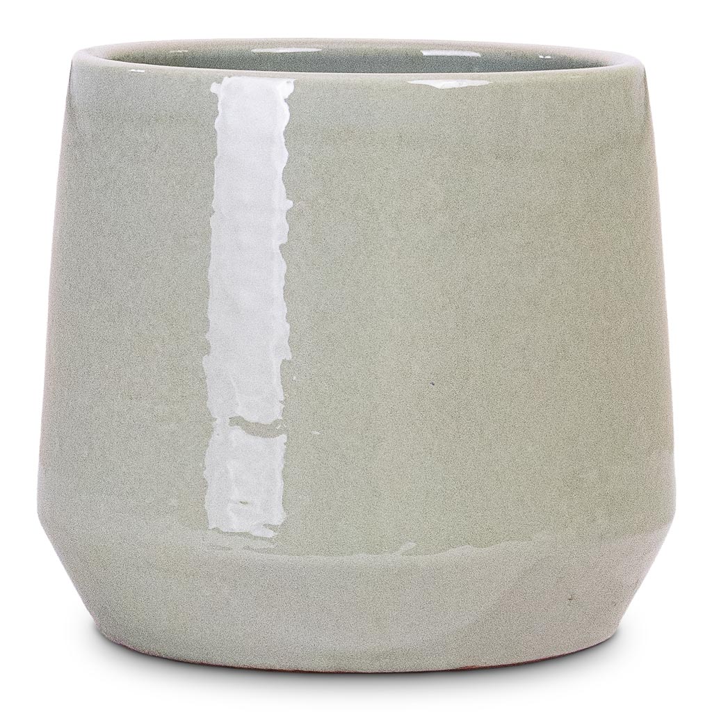 Common Plant Pot - Shiny Olive