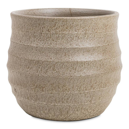 Devon Plant Pot - Beige Honeycomb