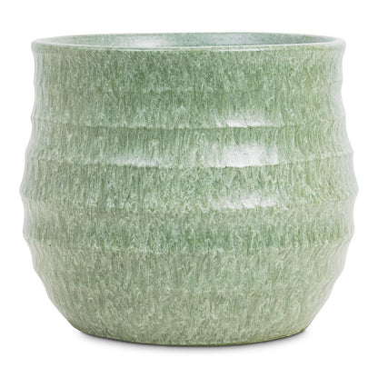 Devon Plant Pot - Olive Honeycomb