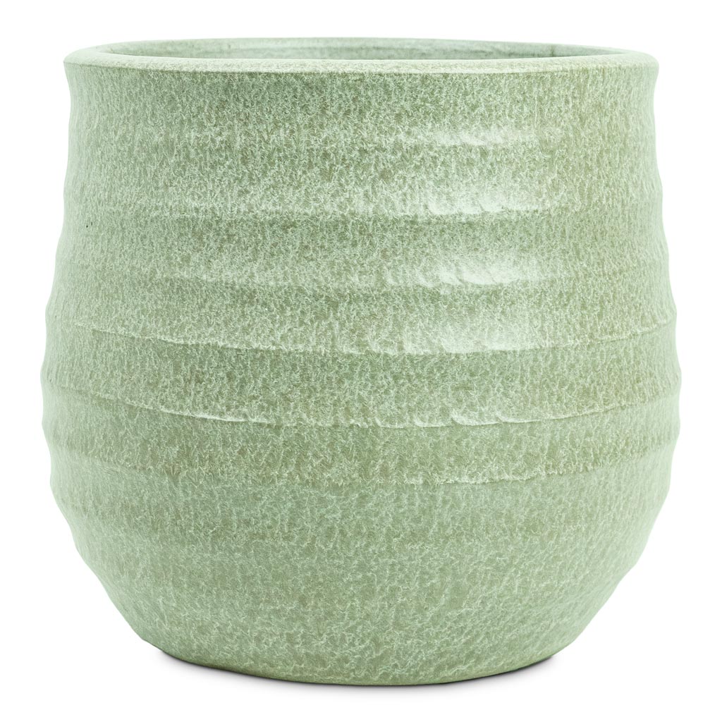 Devon Plant Pot - Olive Honeycomb