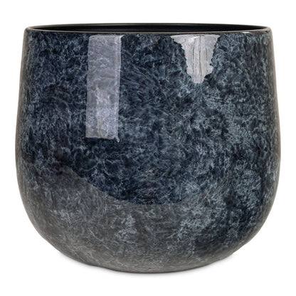 Emmie Metal Plant Pot - Mystic Blue