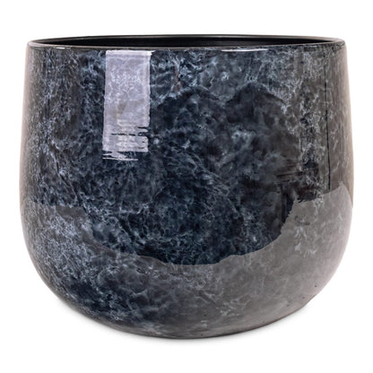 Emmie Metal Plant Pot - Mystic Blue
