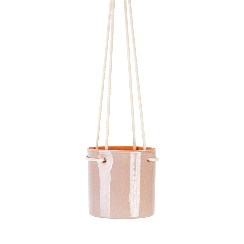 Kai Hanging Plant Pot - Blush