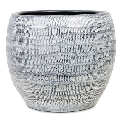 Manuel Plant Pot - Shiny Grey