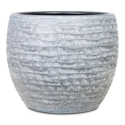 Manuel Plant Pot - Shiny Grey