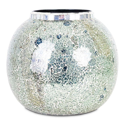 Mosaic Metal Plant Pot - Mirror