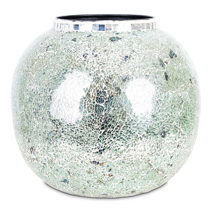 Mosaic Metal Plant Pot - Mirror
