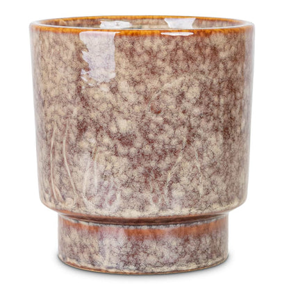 Porchini Glaze Plant Pot - Chestnut