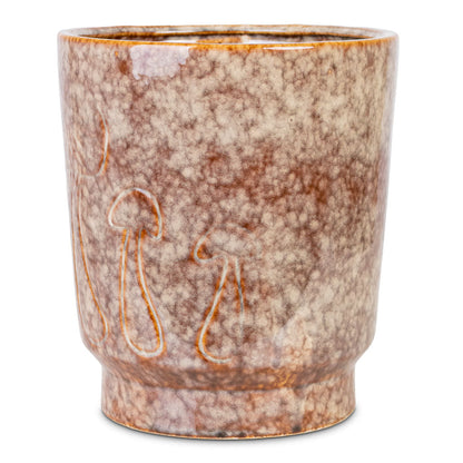 Porchini Glaze Plant Pot - Chestnut