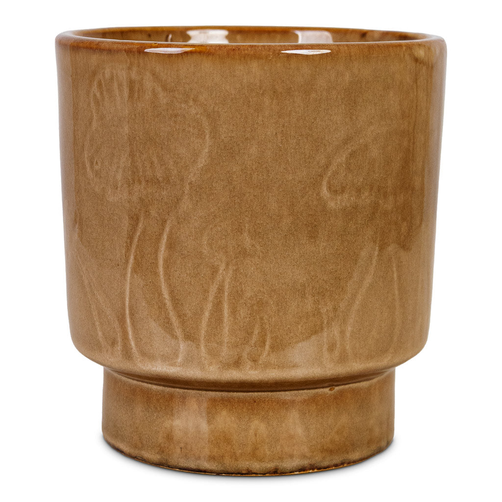 Porchini Glaze Pot - Toasted Caramel