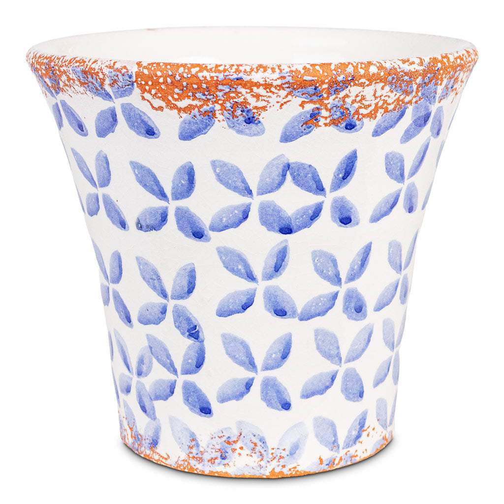 Porto Plant Pot - Blue Tile