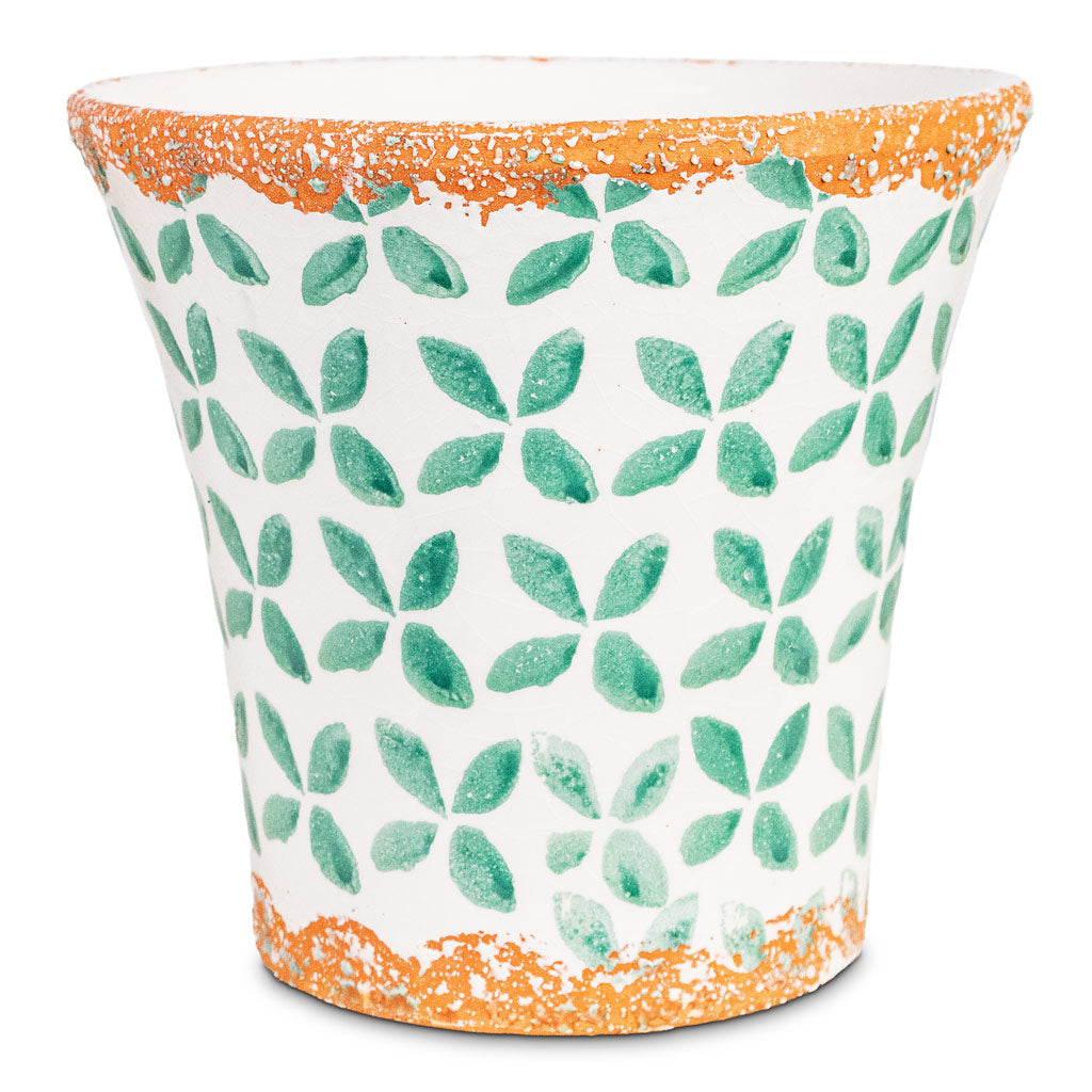 Porto Plant Pot - Green Tile