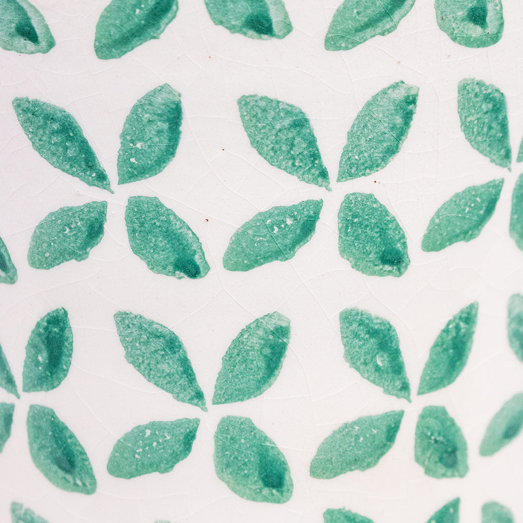 Porto Plant Pot - Green Tile