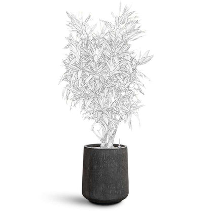 Raindrop Tube High Round Planter - Large Plant Display