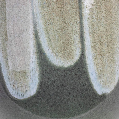 Rowe Glaze Plant Pot - Green Drip